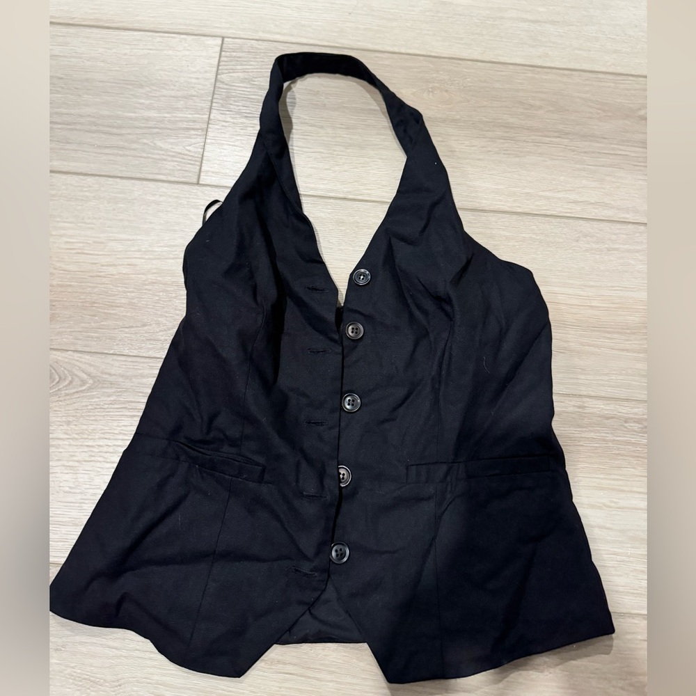 Princess Polly Black Halter Top